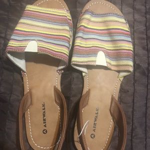 Multi colored sandals